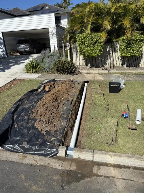 blocked storm water drain clearing in brisbane property