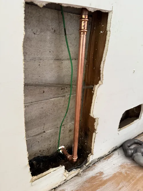 burst water pipe