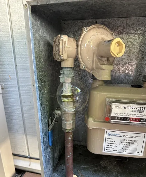 gas meter in a brisbane home