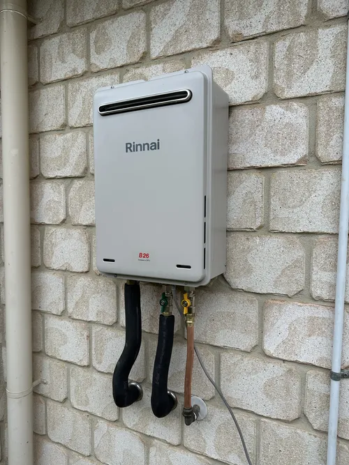 newly installed gas system