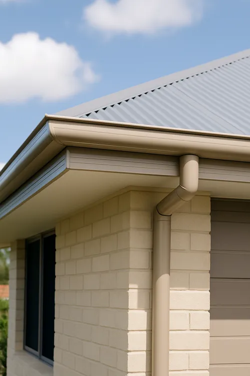 newly replaced gutter