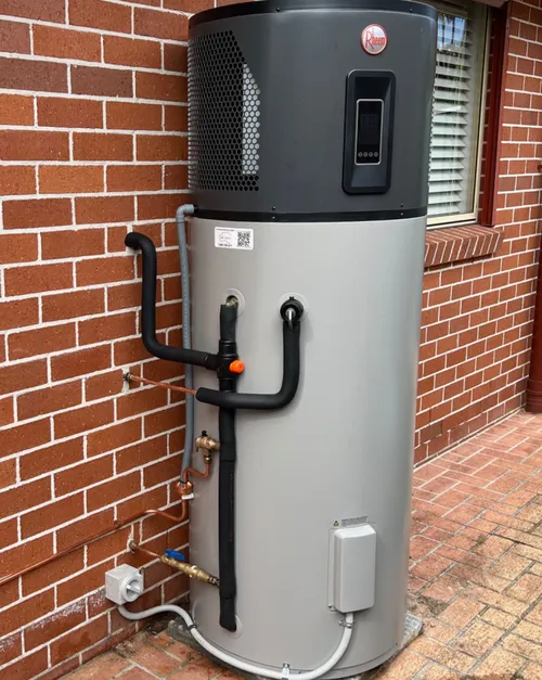 a heat pump hot water system at a brisbane home