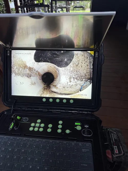 cctv drain inspectiona t an indsutrial property in brisbane